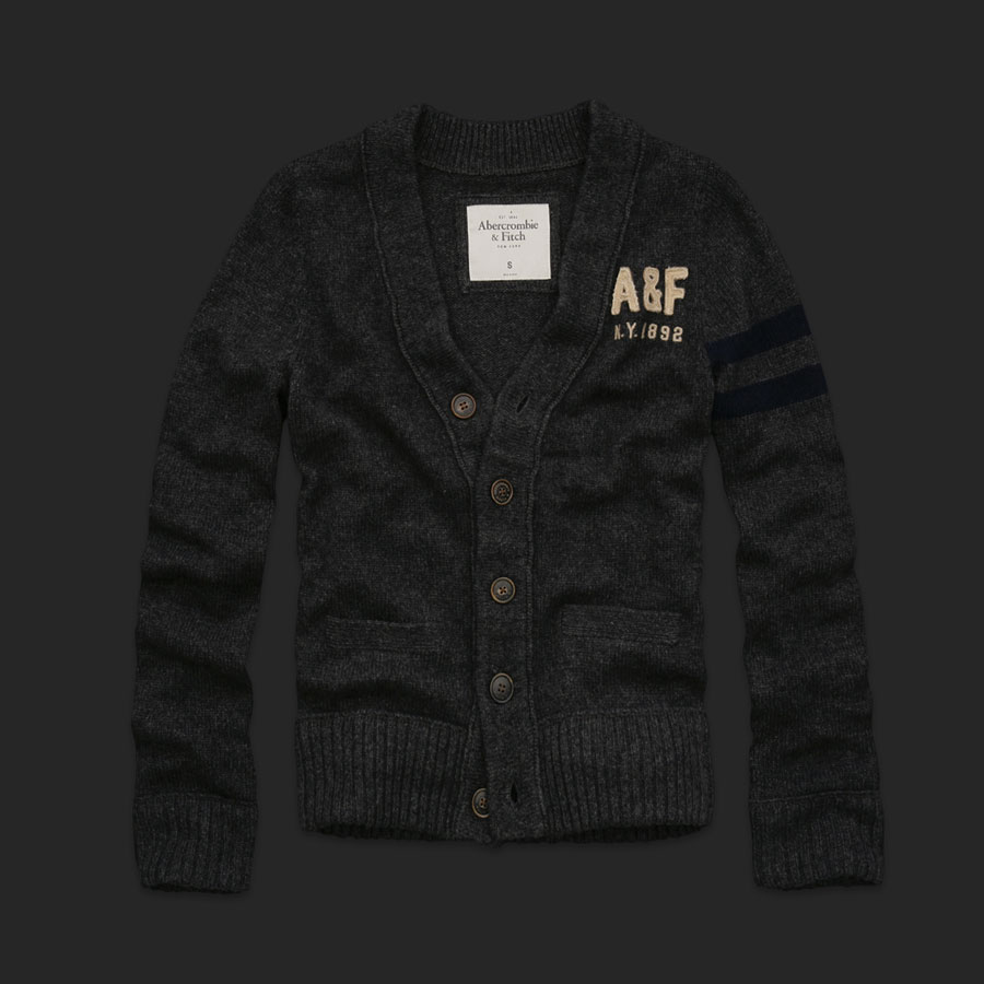 Abercrombie Fitch Hombres Cardigan Jersey AF6332